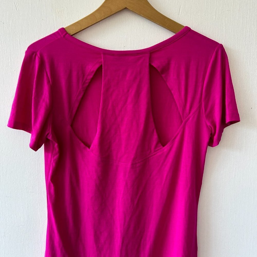 Athleta Athletic Top Womens Small Pink Barbiecore Activewear Athletic Athleisure - Picture 6 of 7